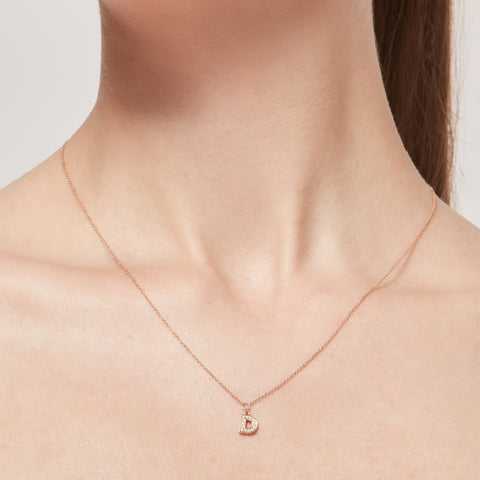  Alphabet LGD pendant necklace - Alphabet Lab-Grown Diamond Pendant Necklace -  The Future Rocks  -    3 