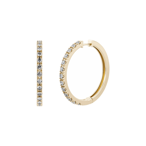  Amaris earrings - Lab-Grown Diamond Hoop Earrings -  The Future Rocks -    1 