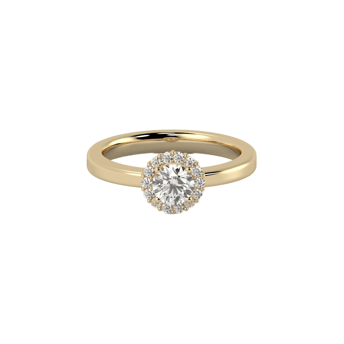  Amboise engagement ring - Lab-Grown Diamond Halo Solitaire Ring -  The Future Rocks -    1 