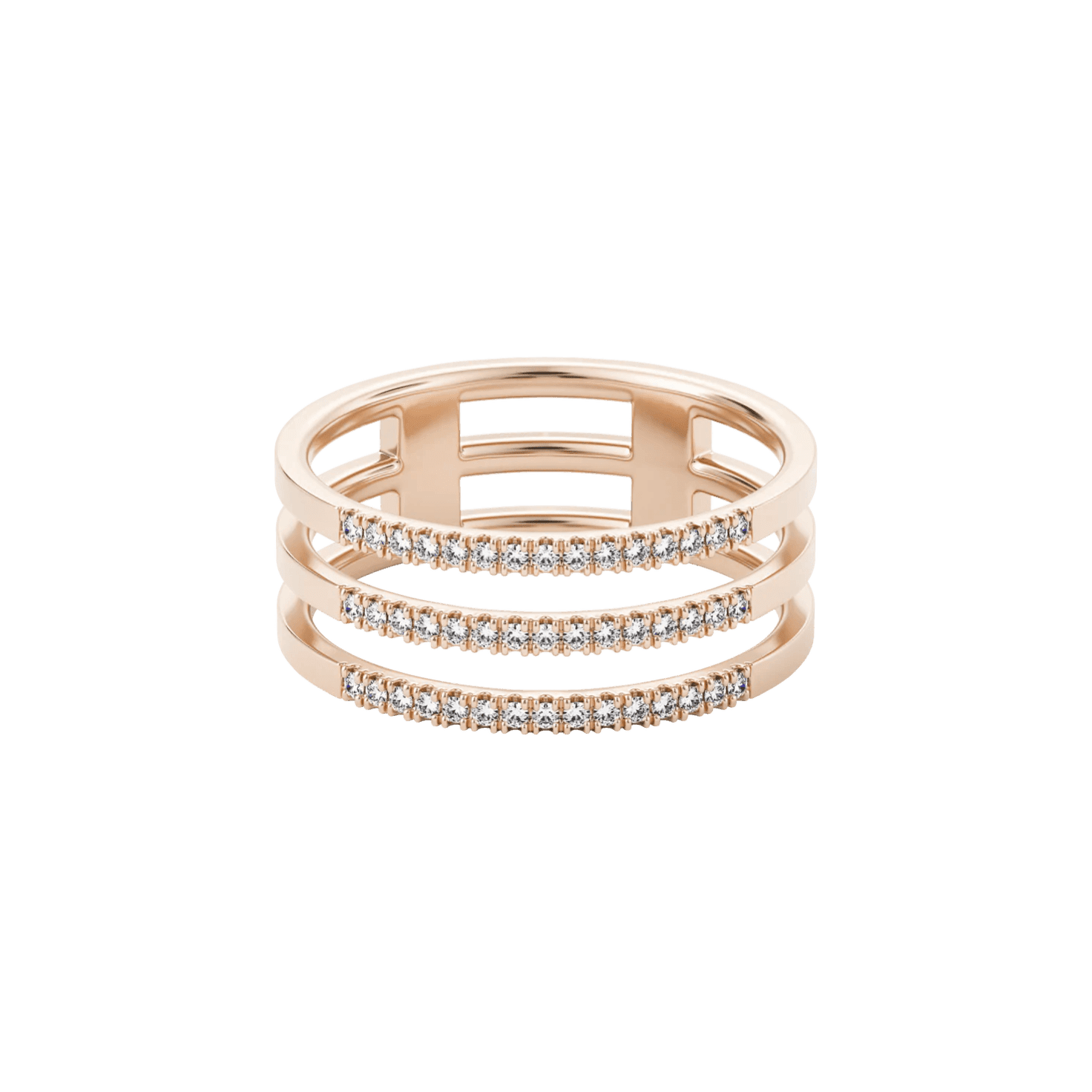  Apoidea pavé ring - Apoidea pavé ring -  The Future Rocks -    5 