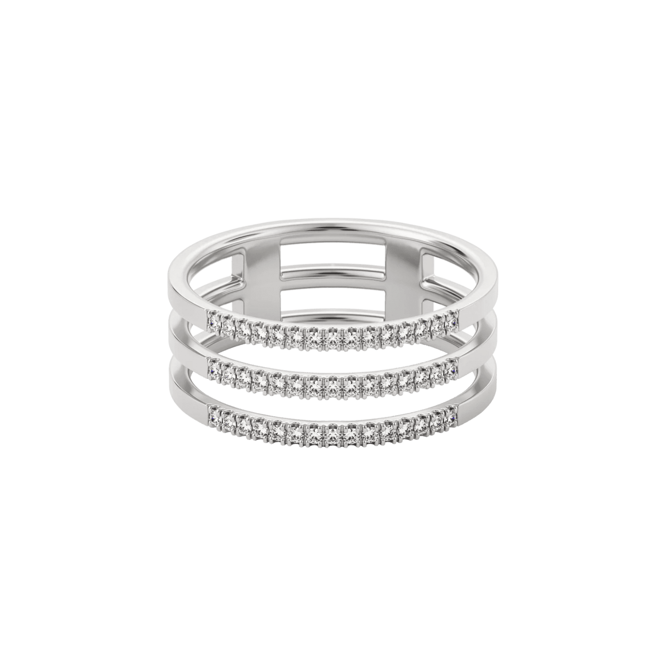  Apoidea pavé ring - Apoidea pavé ring -  The Future Rocks -    3 