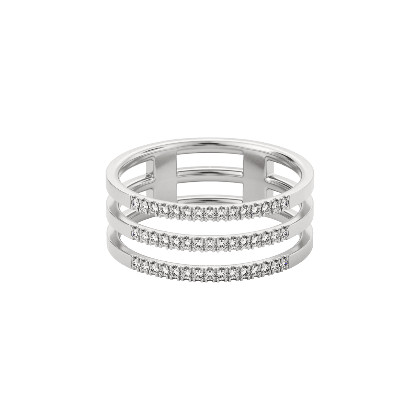  Apoidea pavé ring - Apoidea pavé ring -  The Future Rocks -    3 