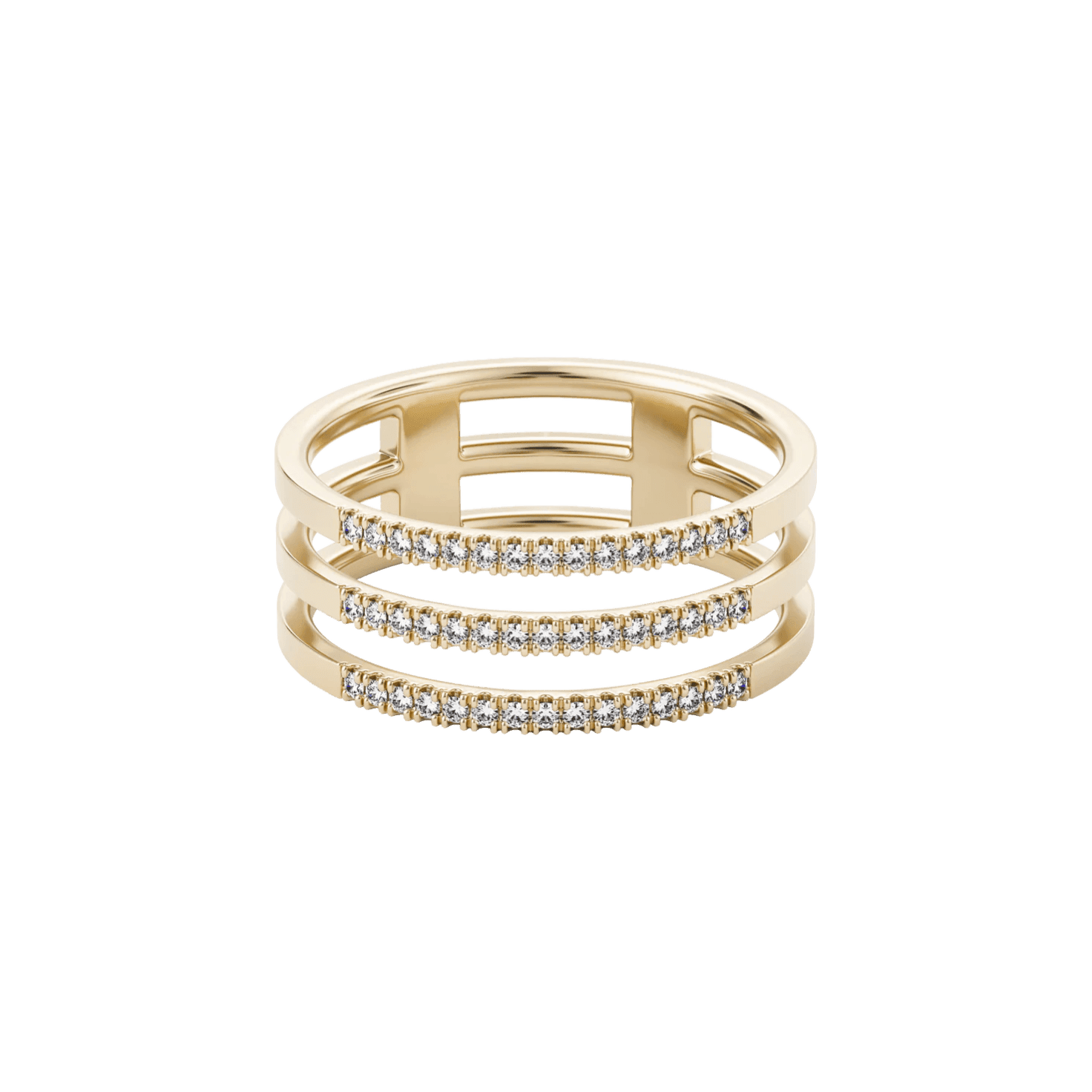  Apoidea pavé ring - Apoidea pavé ring -  The Future Rocks -    1 