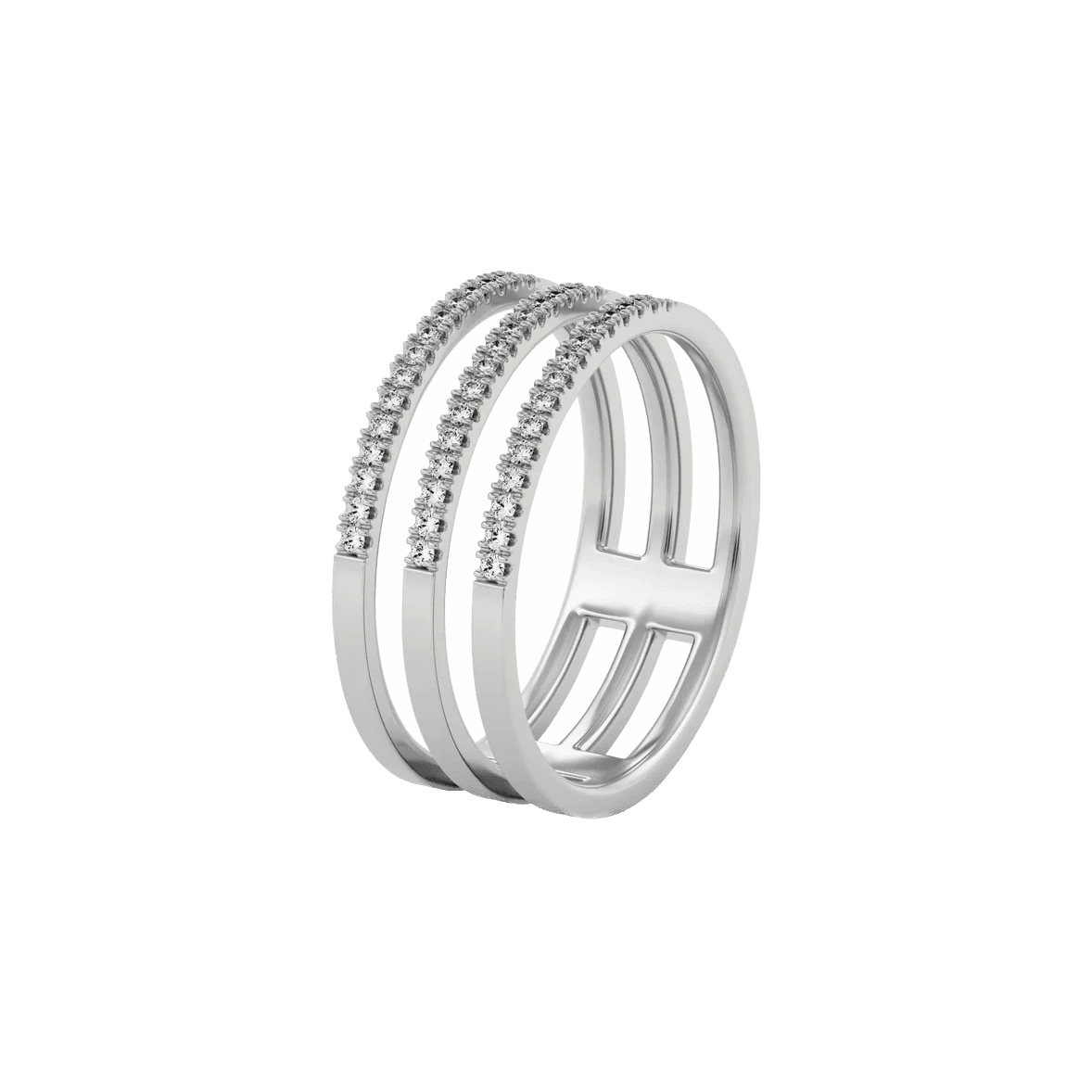  Apoidea pavé ring - Apoidea pavé ring -  The Future Rocks -    4 