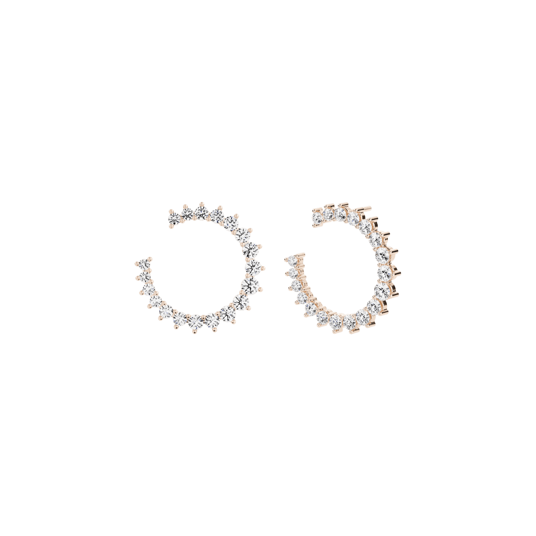  Aurora hoop earrings - Aurora Lab-Grown Diamond Hoop Earrings -  The Future Rocks -    3 