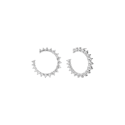 Aurora hoop earrings - Aurora Lab-Grown Diamond Hoop Earrings -  The Future Rocks  -    3 