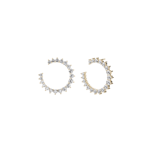  Aurora hoop earrings - Aurora Lab-Grown Diamond Hoop Earrings -  The Future Rocks -    1 