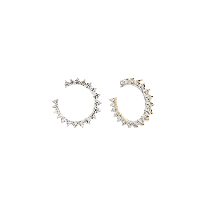  Aurora hoop earrings - Aurora Lab-Grown Diamond Hoop Earrings -  The Future Rocks -    1 