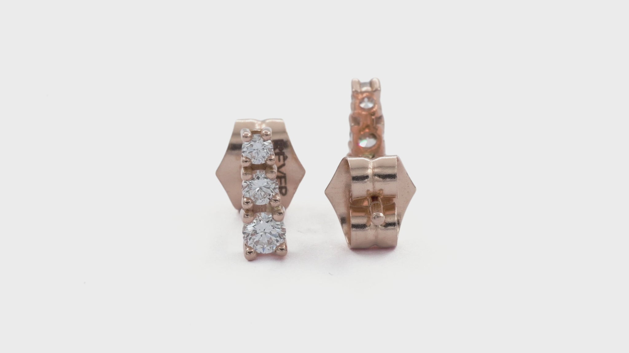 Degrade earrings - 18k recycled gold lab-grown diamond stud earrings - The Future Rocks