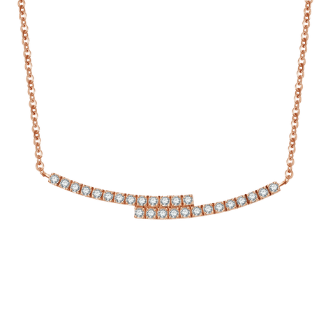  Ballerina necklace - Ballerina Diamond Wave Necklace -  The Future Rocks  -    1 