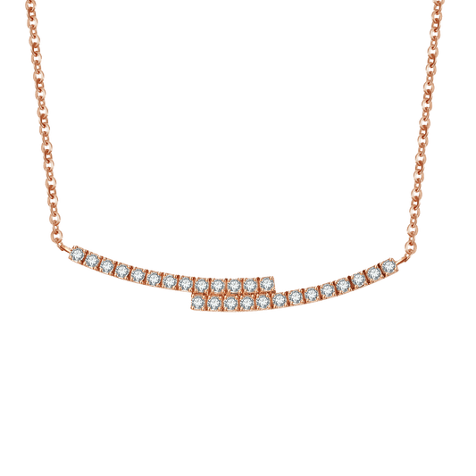 Ballerina necklace - Ballerina Wave Diamond Necklace  -  The Future Rocks -    1
