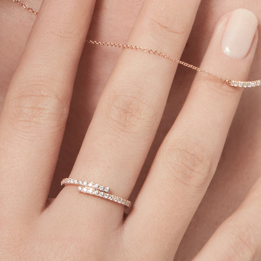 Ballerina ring - Ballerina Diamond Eternity Ring -  The Future Rocks -    2