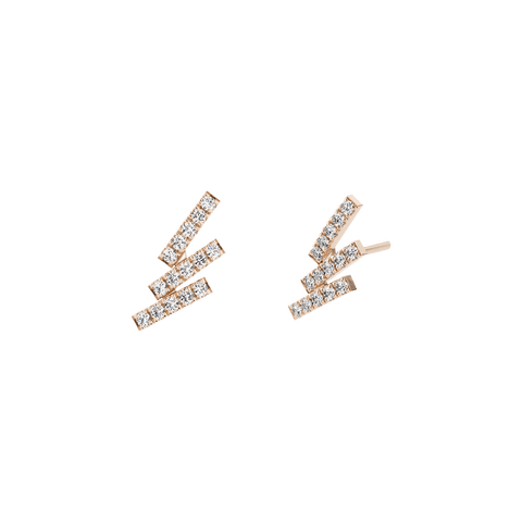 Barak earrings - 18k recycled gold lab-grown diamond earrings - The Future Rocks