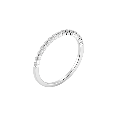  Basalto blanca fine ring - Basalto Lab-Grown Diamond Eternity Ring -  The Future Rocks  -    5 