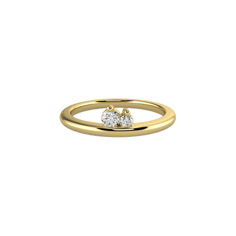 Bay ring - 18k recycled gold lab-grown diamond promise ring - The Future Rocks