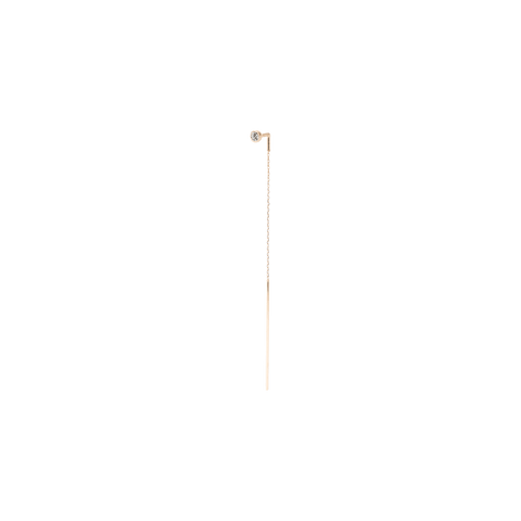  Bezel long earrings - Lab-Grown Bezel Diamond Long Earrings -  The Future Rocks  -    3 
