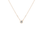 Bezel necklace - 18k gold lab-grown diamond necklace - The Future Rocks