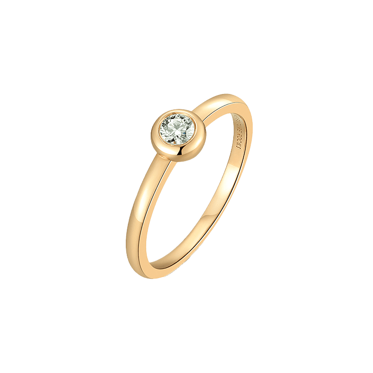  Bezel ring 0.3ct - Lab-Grown Diamond Bezel Solitaire Ring -  The Future Rocks -    4 