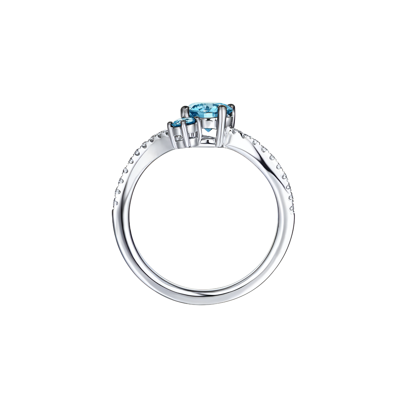  Blush blue two stone ring - Blush blue two stone ring -  The Future Rocks -    4 