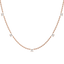 Collar fived necklace - 18K recycled gold lab-grown diamond necklace - The Future Rocks 