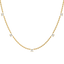  Collar fived necklace - 18K Recycled Gold Five Diamond Collar Necklace -  The Future Rocks  -    3 