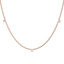 Collar triplet necklace - 18k recycled gold lab-grown diamond necklace - The Future Rocks