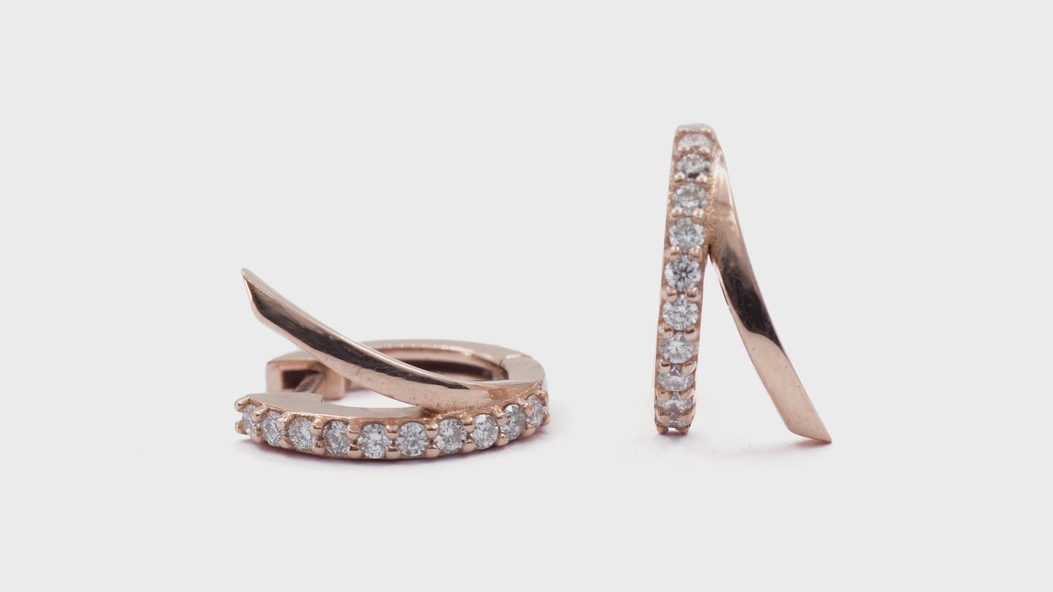 Criollas V earrings - 18K recycled gold lab-grown diamond earrings - The Future Rocks 
