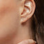  Degrade piercing - Degrade Three Stone Diamond Stud Earring -  The Future Rocks  -    2 