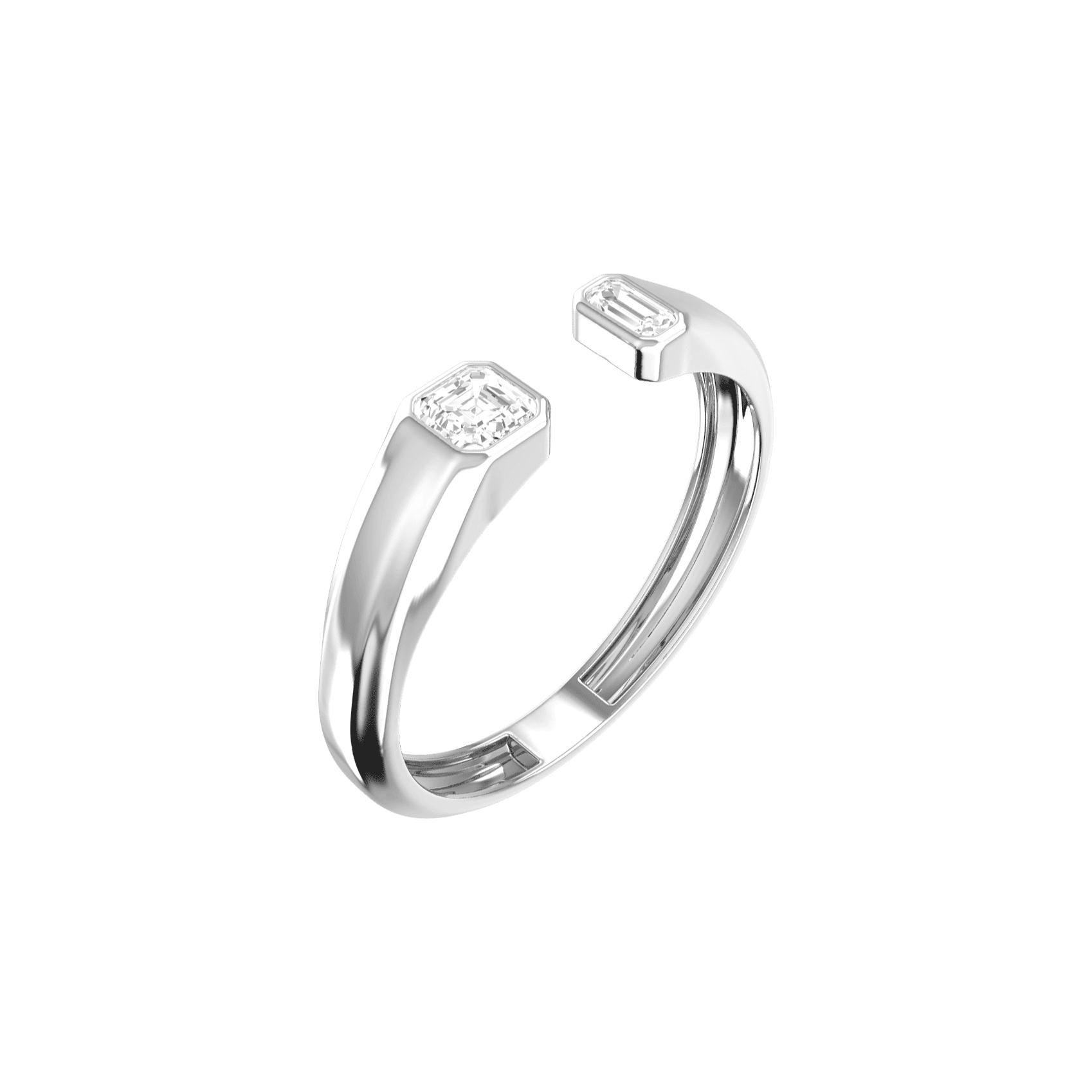 Double emerald signet ring - Double Emerald Signet Ring -  The Future Rocks -    3