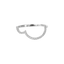 Double half circle ring - The Future Rocks