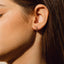  Double line hoop earrings - Double Line Diamond Huggie Earrings -  The Future Rocks  -    2 