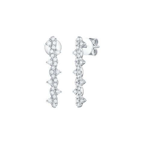  Drizzle earrings - Lab-Grown Diamond Drizzle Earrings -  The Future Rocks  -    1 