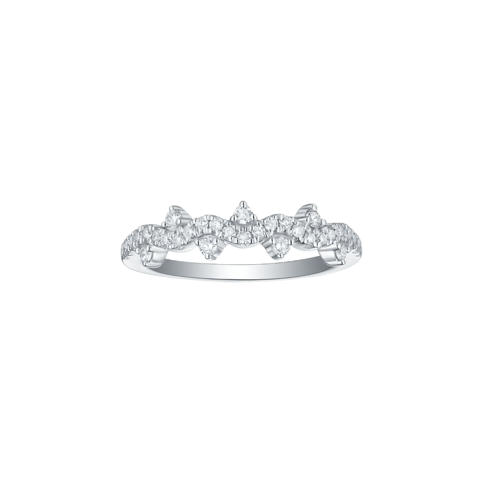  Drizzle ring II - 14K White Gold Lab-Grown Diamond Drizzle Ring II -  The Future Rocks -    1 