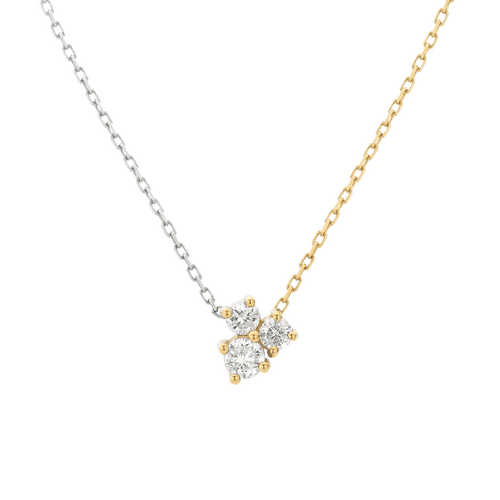  Dyad necklace - Dyad Three Stone Diamond Necklace -  The Future Rocks -    1 