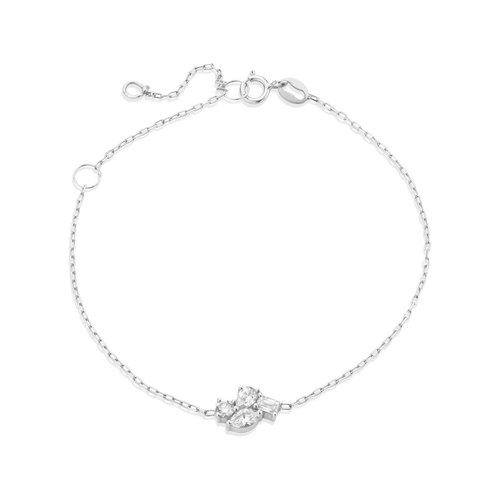  Emçi midi bracelet - 18K White Gold Diamond Cluster Bracelet -  The Future Rocks -    1 