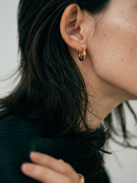  Engage EGP1 gold single pierced earring - Single Pierced Diamond Earring -  The Future Rocks  -    4 