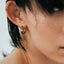  Engage EGP1 moss single pierced earring - Green Enamel Diamond Earring -  The Future Rocks  -    3 