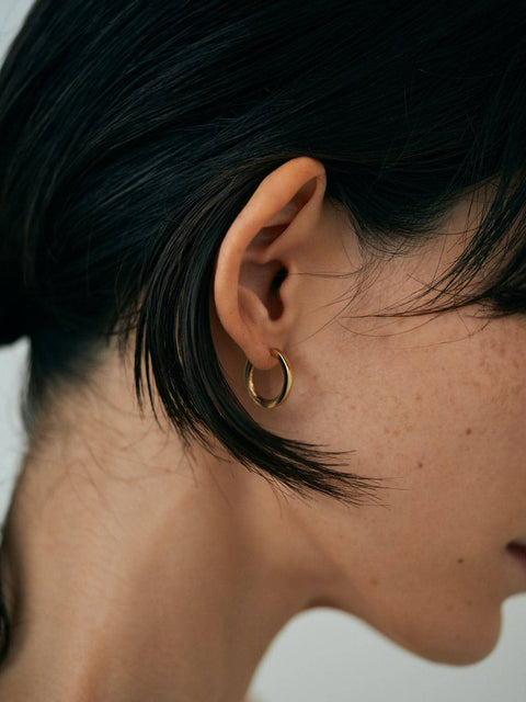  Engage EGP2 gold single pierced earring - 18K Gold Vermeil Single Hoop Earring -  The Future Rocks  -    3 