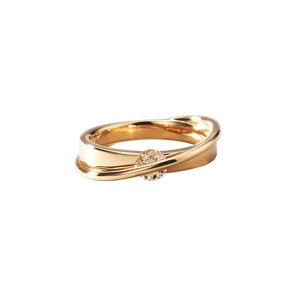  Engage EGR1 gold ring - Small Lab-Grown Diamond Solitaire Ring -  The Future Rocks -    1 