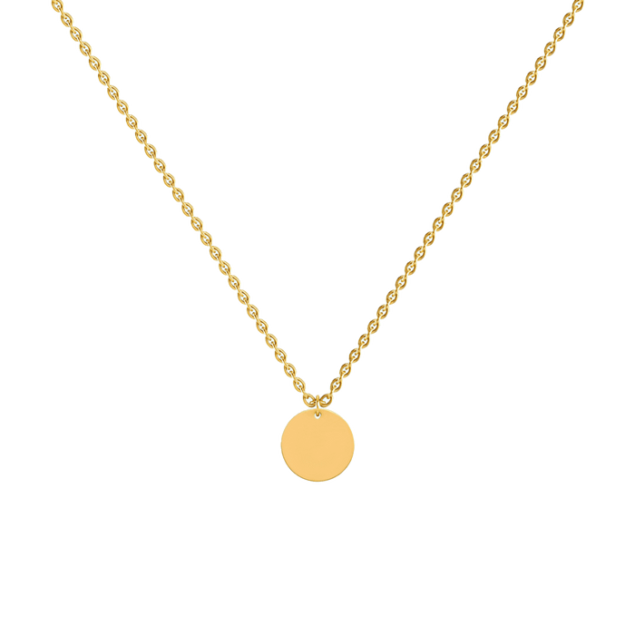  Engraved statement necklace - Engraved Gold Statement Necklace -  The Future Rocks -    1 