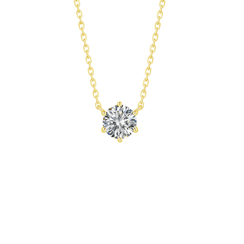 Essentials solitaire necklace - Essentials Lab-Grown Diamond Solitaire Necklace -  The Future Rocks  -    3 