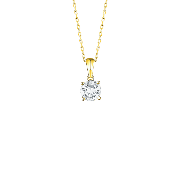  Essentials solitaire pendant necklace - Essentials Lab-Grown Diamond Solitaire Pendant Necklace -  The Future Rocks -    1 