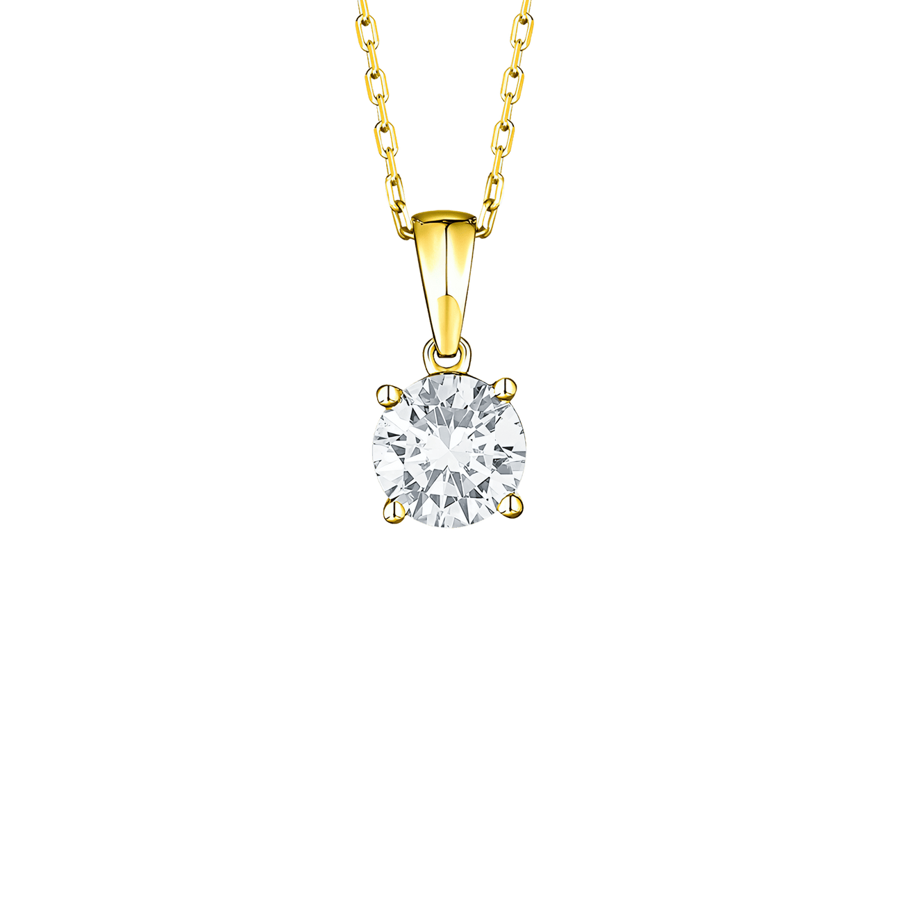  Essentials solitaire pendant necklace - Essentials Lab-Grown Diamond Solitaire Pendant Necklace -  The Future Rocks -    3 