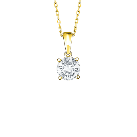  Essentials solitaire pendant necklace - Essentials Lab-Grown Diamond Solitaire Pendant Necklace -  The Future Rocks  -    2 