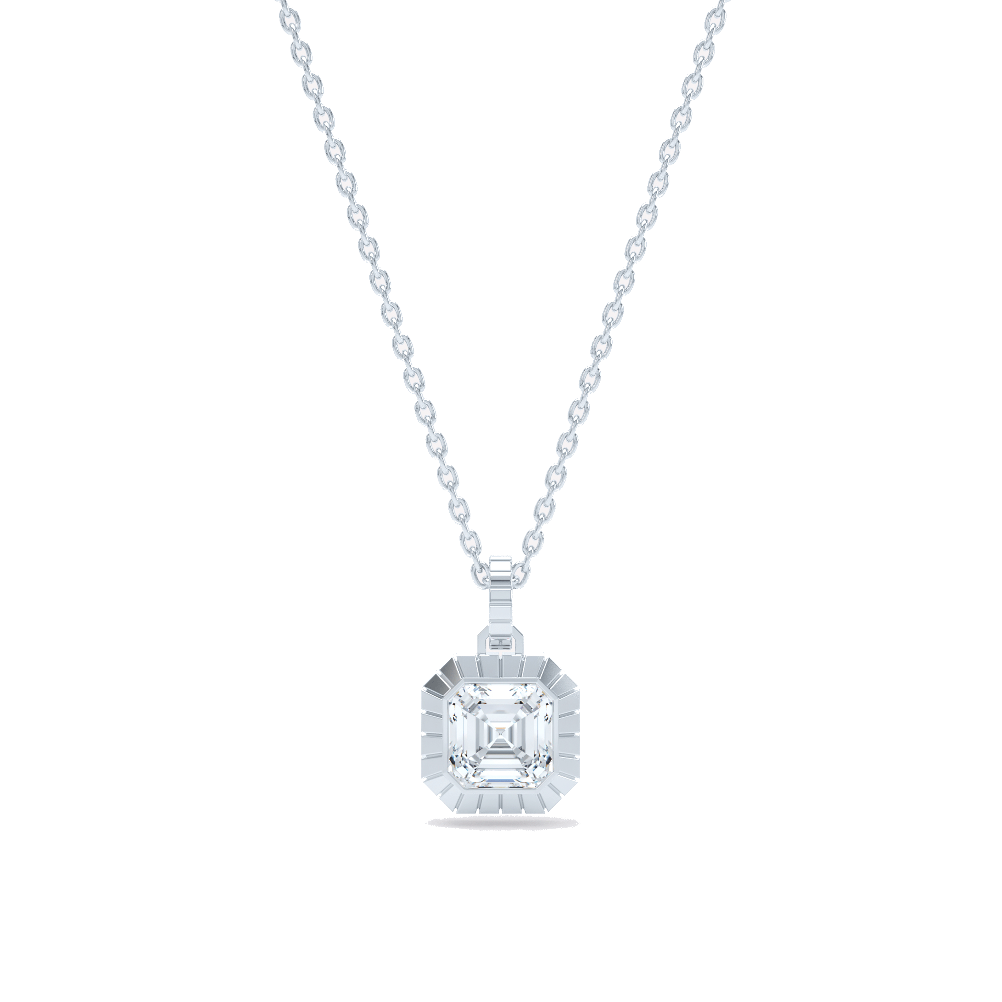 Civilised' Asscher Diamond Vintage Inspired Pendant | MDR Atelier | Miss  Diamond Ring