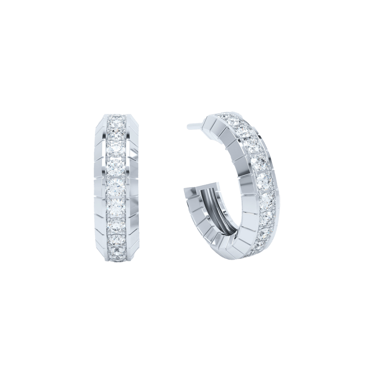  Eternity engraved hoops - Eternity engraved hoops -  The Future Rocks -    3 