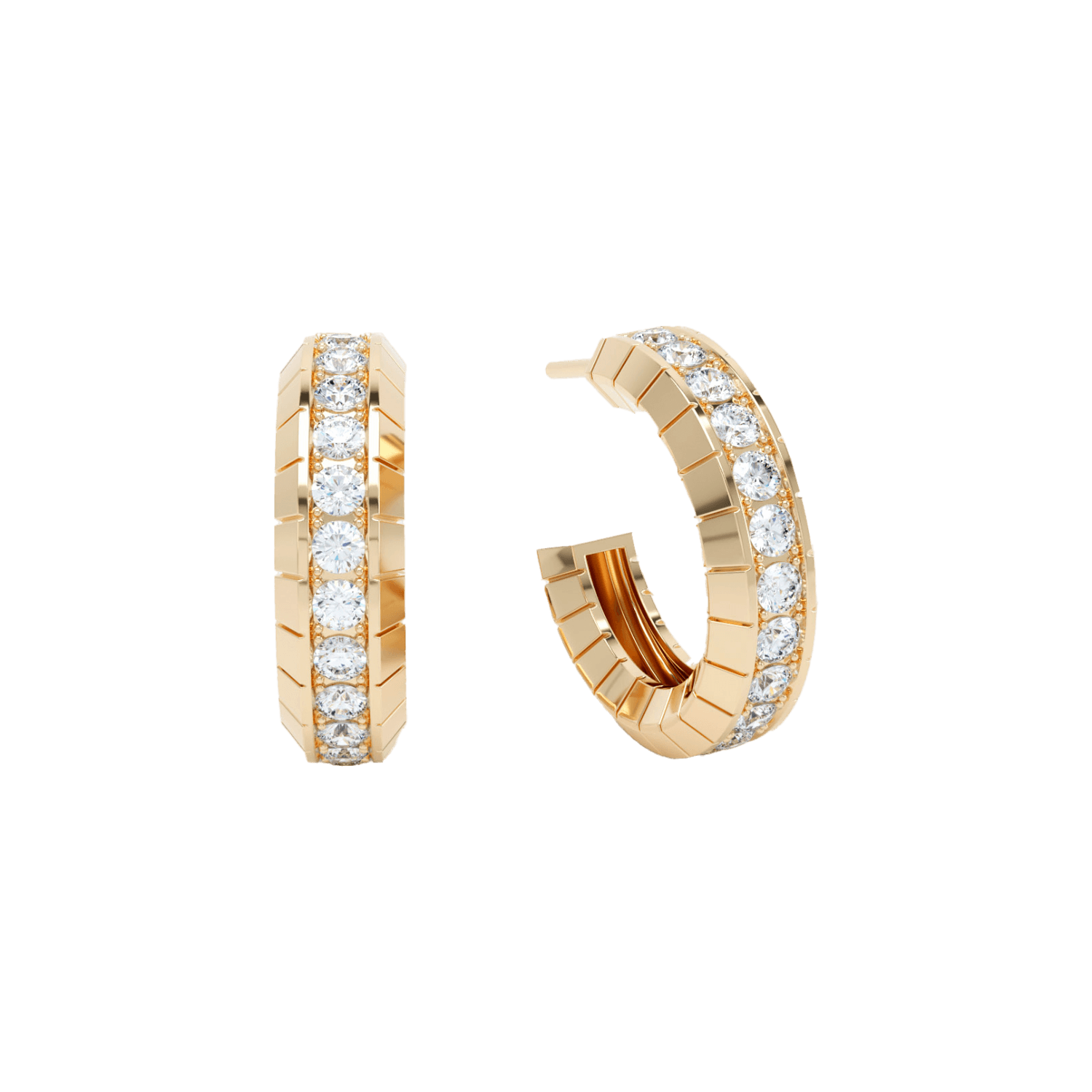  Eternity engraved hoops - Eternity engraved hoops -  The Future Rocks -    1 