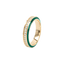  Eternity green enamel 4mm ring - Green Enamel Diamond Eternity Ring -  The Future Rocks  -    1 