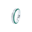  Eternity green enamel 4mm ring - Green Enamel Diamond Eternity Ring -  The Future Rocks  -    3 
