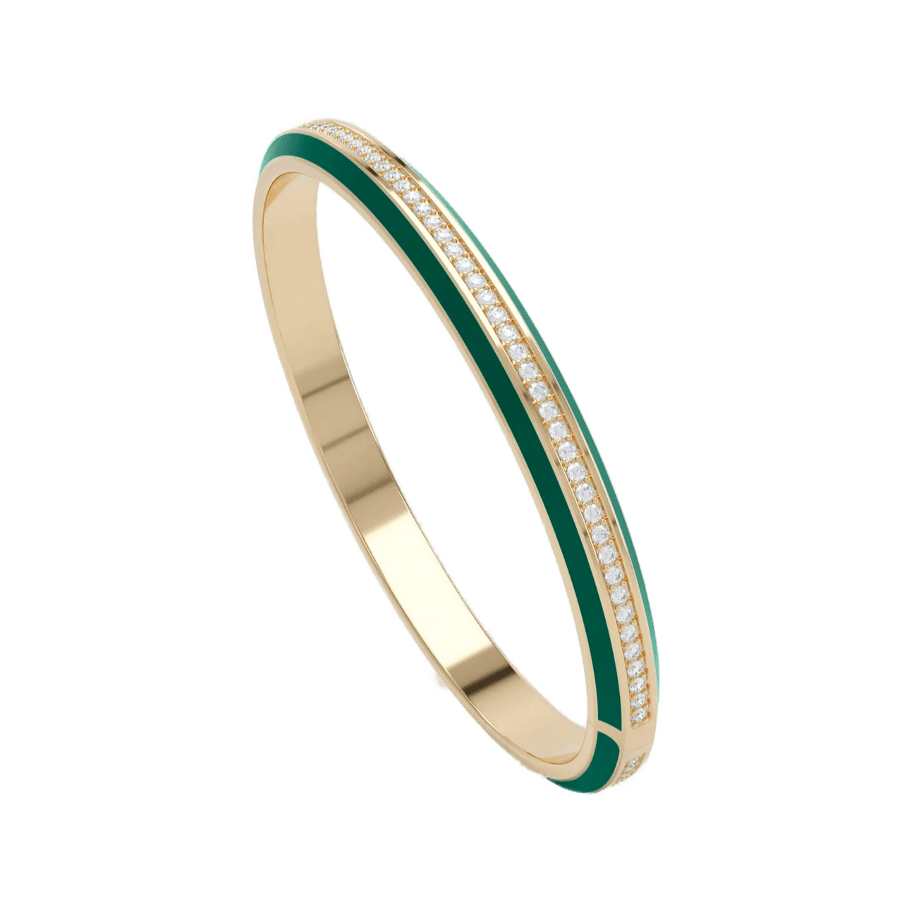  Eternity green enamel bangle - Eternity Green Enamel Bangle Bracelet -  The Future Rocks -    3 